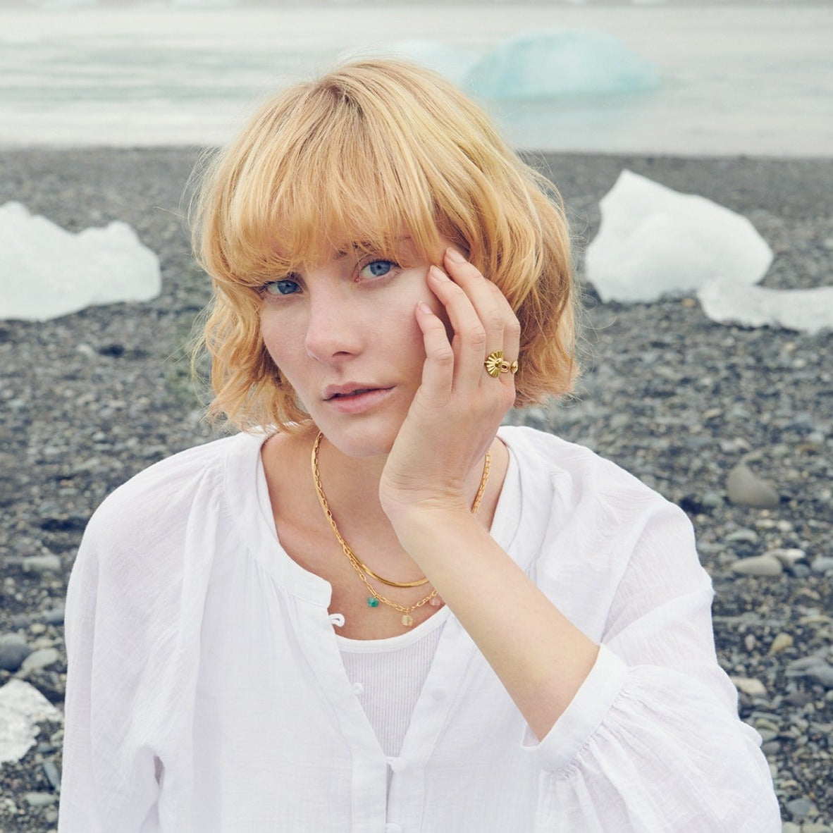 Pernille Corydon Thelma halskæde - guld - Bahne